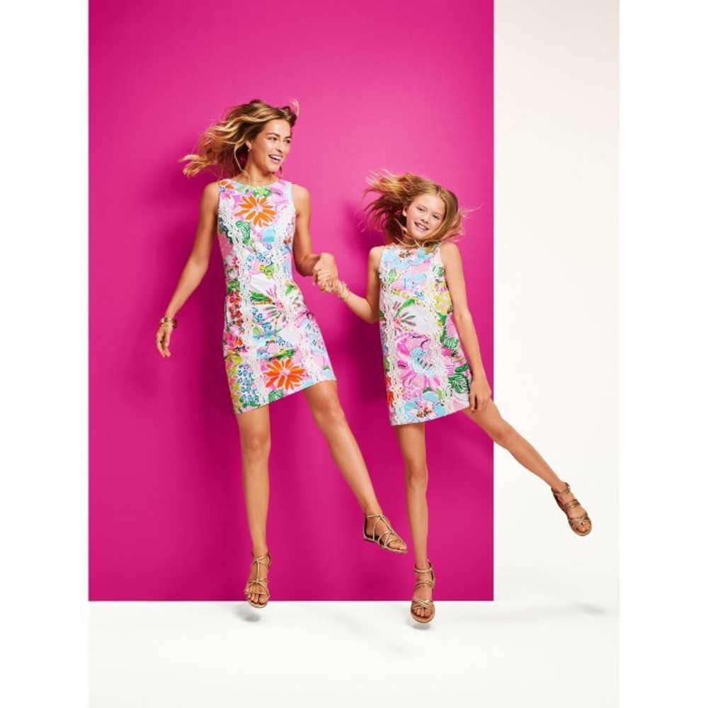 ๐๐ฅ Lilly Pulitzer Nosey Posie Shift Mini Dress NEW - Picture 7 of 8
